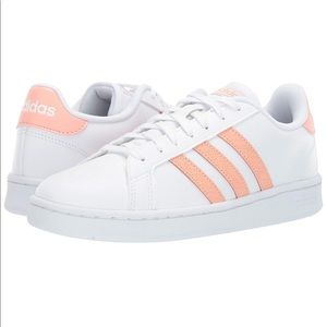 Adidas Grand Court White Sneaker size 8.5 Stripes